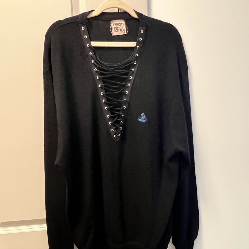 LF Stores Vintage Lace Up Sweater